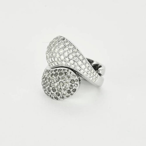 Bague 50 Cartier Yin et Yang - Bague en or blanc 18 carats et diamants 58 Facettes LP1316/BET