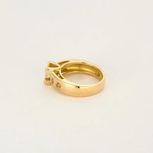 Bague 53 Bague solitaire en or jaune 18 carats et diamants 0,88 ct 58 Facettes LP1016-LP1043