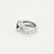 Bague 47 Esmeralda - Bague en or blanc 750, diamants et émeraude 58 Facettes LP1161
