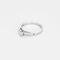 Bague 56 Elini - Bague solitaire en or blanc 750 et diamants 58 Facettes LP1191/12