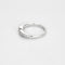 Bague 58.5 Alliance en or blanc 585/1000 et diamants 58 Facettes LP1146