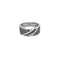 Bague 51.5 Bague bandeau en or blanc sertie de diamants noirs 58 Facettes LP1149