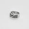 Bague 51.5 Bague bandeau en or blanc sertie de diamants noirs 58 Facettes LP1149
