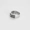 Bague 51.5 Bague bandeau en or blanc sertie de diamants noirs 58 Facettes LP1149