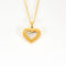 Collier Candela - Collier cœur en or jaune 750 et diamants 58 Facettes LP1141-LP1142