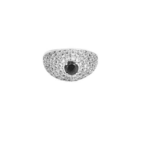 Bague 57 Bucherer - Bague jonc en or blanc 750 sertie de diamants 58 Facettes LP1334/11