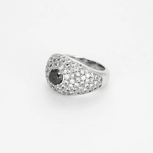 Bague 57 Bucherer - Bague jonc en or blanc 750 sertie de diamants 58 Facettes LP1334/11