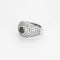 Bague 57 Bucherer - Bague jonc en or blanc 750 sertie de diamants 58 Facettes LP1334/11