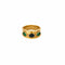 Bague 50 Ciel et Nature - Bague en or jaune 750, saphir et émeraudes 58 Facettes LP1227/15