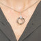Pendentif Pendentif papillon encerclé en or blanc 18 carats et diamants 58 Facettes LP1306/17