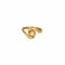 Bague 53.5 Bague Tourbillon - Bague jonc ondulé en or jaune 750 avec perle 58 Facettes LP1258/BET