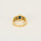 Bague 57 Bague jonc en or jaune 750 sertie de diamants et saphirs 58 Facettes LP1294/13