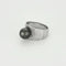 Bague 49 Bague jonc en or blanc 18 carats avec perle d’Akoya 58 Facettes LP1226/14