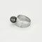 Bague 49 Bague jonc en or blanc 18 carats avec perle d’Akoya 58 Facettes LP1226/14