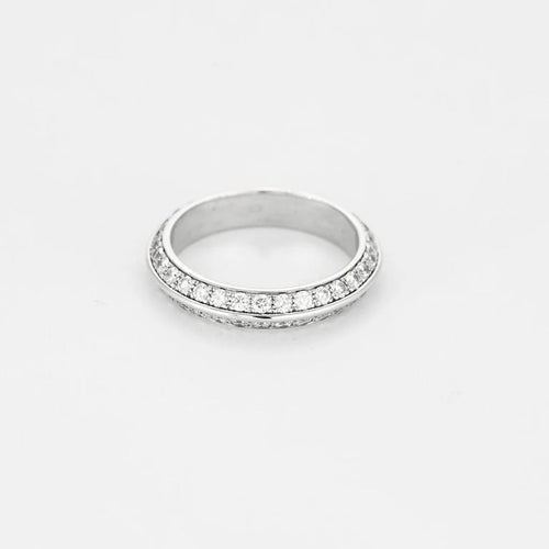 Bague 52 Boucheron - Bague alliance en or blanc sertie de diamants 58 Facettes LP1229/11