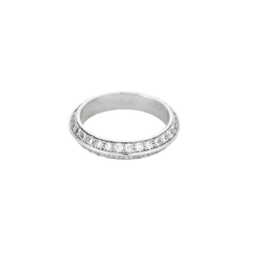 Bague 52 Boucheron - Bague alliance en or blanc sertie de diamants 58 Facettes LP1229/11