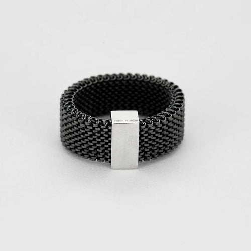 Bague 60 Mauboussin Mes mains sur ta taille - Bague en acier et or blanc 58 Facettes LP1272/BET