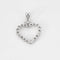 Pendentif Pendentif cœur en or blanc et diamants 58 Facettes LP1148