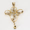 Pendentif Pendentif napoléonien - Croix en deux ors, saphir et diamants 58 Facettes LP1176