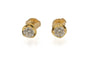 Bague Boucles d’oreilles solitaires en or jaune 18 carats et diamants 0,95 ct 58 Facettes 11833