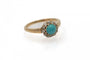 Bague 52 Bague ancienne en or jaune 14 carats, turquoise et diamants 58 Facettes 11842