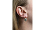 Boucles d'oreilles Boucles d'oreilles rosace anciennes en or 14 carats et tsavorites 58 Facettes 9715A