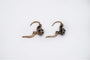 Boucles d'oreilles Boucles d'oreilles anciennes fleur en or jaune 18 carats et diamants 0,68 ct 58 Facettes 9579
