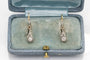 Boucles d'oreilles Boucles d'oreilles anciennes en or jaune, platine et diamants 58 Facettes 10505