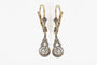 Boucles d'oreilles Boucles d'oreilles anciennes en or jaune, platine et diamants 58 Facettes 10505