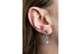 Boucles d'oreilles Boucles d'oreilles pendantes en or 18 carats et platine avec diamants 58 Facettes 10692