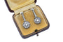Boucles d'oreilles Art déco - Boucles d'oreilles en or jaune, platine et diamants 58 Facettes 10723