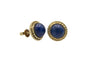 Boucles d'oreilles Boucles d'oreilles vintage en or jaune et lapis-lazuli 58 Facettes 11399