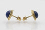 Boucles d'oreilles Boucles d'oreilles vintage en or jaune et lapis-lazuli 58 Facettes 11399