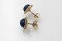 Boucles d'oreilles Boucles d'oreilles vintage en or jaune et lapis-lazuli 58 Facettes 11399
