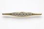 Broche Broche allongée en or jaune, platine et diamants 58 Facettes 10964