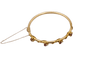 Bracelet Bracelet Art nouveau rigide en or jaune 14 carats, rubis et diamants 58 Facettes 10569