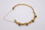 Bracelet Bracelet Art nouveau rigide en or jaune 14 carats, rubis et diamants 58 Facettes 10569