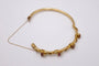 Bracelet Bracelet Art nouveau rigide en or jaune 14 carats, rubis et diamants 58 Facettes 10569