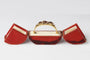 Bracelet Bracelet rigide ancien en or jaune 14 carats avec rubis, perles et diamants 58 Facettes 10673