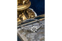 Bracelet Bracelet rigide en or blanc 14 carats avec diamants et perles 58 Facettes 10675