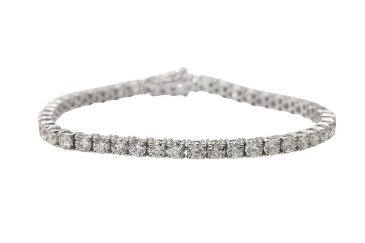 Bracelet Bracelet tennis en or blanc et diamants 8,00 ct 58 Facettes PTKN03