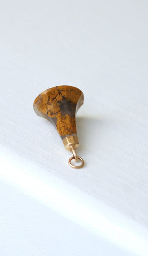 Pendentif Pendentif ancien sceau en or rose et agate 58 Facettes