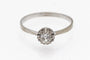 Bague 66 Bague ancienne française en or blanc et diamant 58 Facettes 9366V