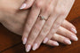 Bague 66 Bague ancienne française en or blanc et diamant 58 Facettes 9366V