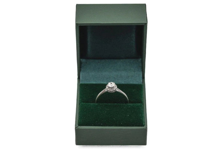 Bague 66 Bague ancienne française en or blanc et diamant 58 Facettes 9366V