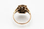 Bague 57 Bague Art déco en or jaune 18 carats et platine avec diamants 58 Facettes 9436