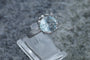 Bague 57 Charlotte Lynggaard - Bague en or blanc avec aigue-marine et diamants 58 Facettes 9629
