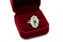 Bague 54 Bague ancienne en or jaune, argent, diamants et émeraude 58 Facettes 9897