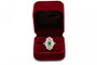 Bague 54 Bague ancienne en or jaune, argent, diamants et émeraude 58 Facettes 9897