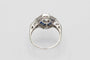 Bague 53 Art déco - Bague en or blanc, diamants et saphirs 58 Facettes 10488